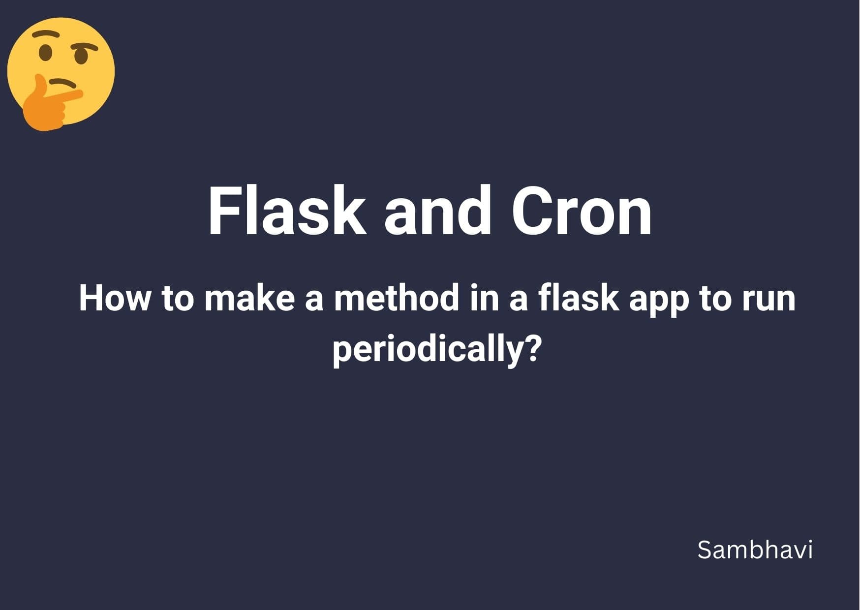 Flask and Cron